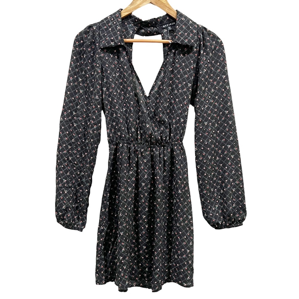 Max & Ash Black Floral Dress